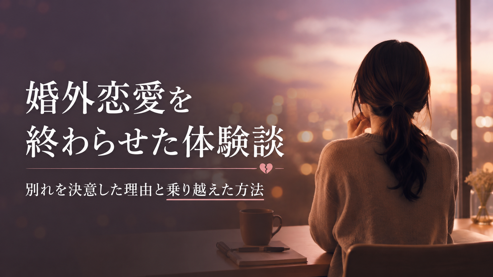 婚外恋愛を終わらせた体験談|別れを決意した理由と乗り越えた方法