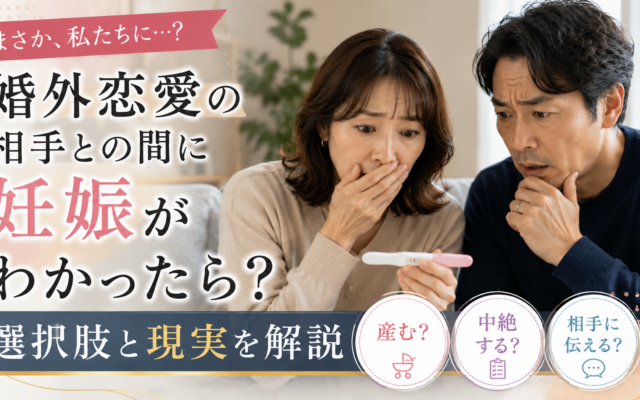 婚外恋愛相手との間に妊娠が発覚したら？選択肢と現実を解説