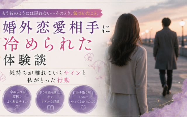 婚外恋愛相手に冷められた体験談|気持ちが離れていくサインと私がとった行動