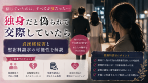 独身だと偽られて交際していたら｜貞操権侵害と慰謝料請求の可能性を解説